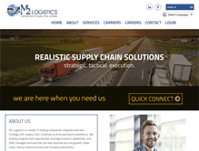 Tablet Screenshot of m2logistics.com